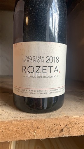 Languedoc Corbières Maxime Magnon Rozeta 2018