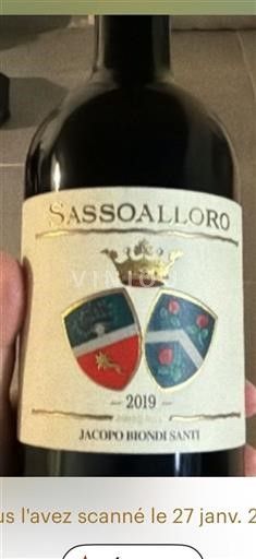 Toscana Não especificado Jacopo Biondi Santi Sassoalloro 2019
