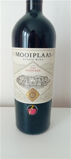 Pobrežní oblast Stellenbosch Mooiplaas Pinotage 2021