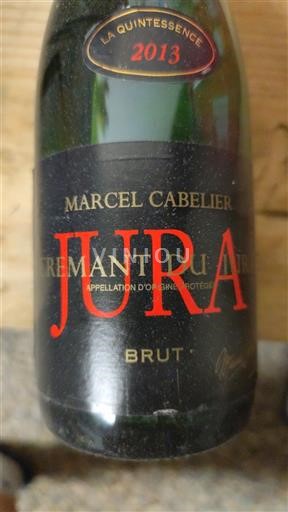 Jura Crémant du Jura Marcel Cabelier La Quintessence 2013