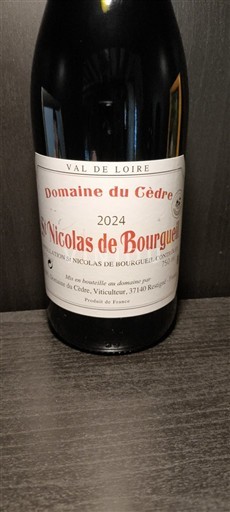 Loiretal Saint-Nicolas-De-Bourgueil Domaine Cèdre 2024