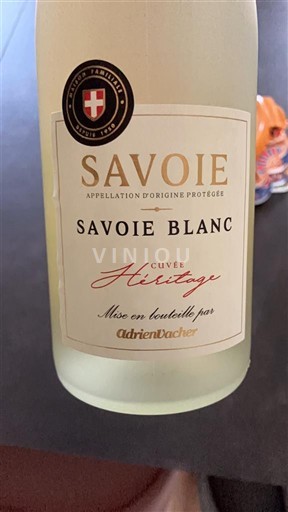 Savoie và Bugey Savoie (rượu vang) Adrien Vacher Héritage 2024