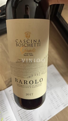 Piedmont Wines Barolo Cascina Boschetti Combe 2017