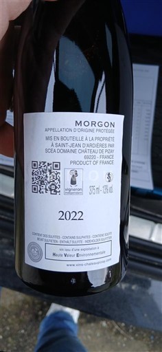 Beaujolais Morgon Château Pouy 2022