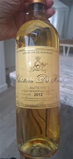 Bordeaux Sauternes Château Doisy-Daëne 2012
