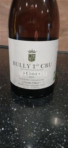 Бургундія Не вказано Premier Cru Camille Villard Cloux 2018