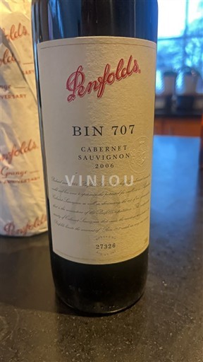 Південна Австралія Не вказано Penfolds Bin 707 2006