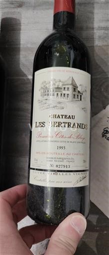 Bordeaux Không được chỉ định Château Les Bertrands 1993
