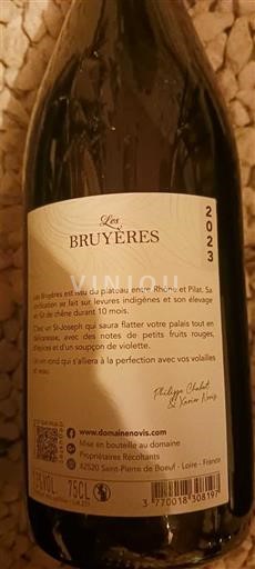 Rhône-dalen Saint-Joseph Domaine Novis Les Bruyères 2023