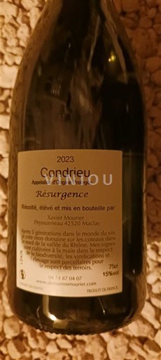 Rhône-dalen Condrieu Xavier Mourier Résurgence 2023