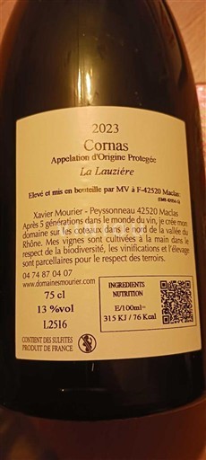 Rhône-dalen Cornas Xavier Mourier La Lauzière 2023