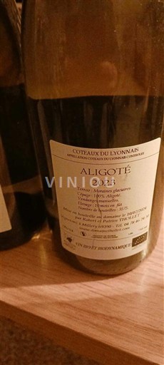 Ліонський Ліонайс Thiollet Aligote 2023
