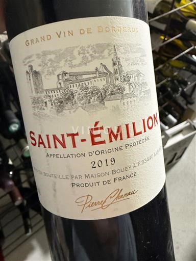 Bordeaux Saint-Émilion Pierre Chavau 2019