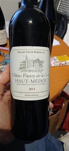 Bordeaux Haut-Médoc Château Plantey-de-la-Cruz 2014