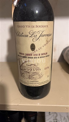 Bordeaux Unspecified Château La Jarousse 1978