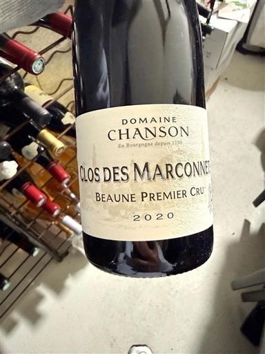 Burgund Beaune Premier Cru Chanson Clos des Mârcnonnets 2020
