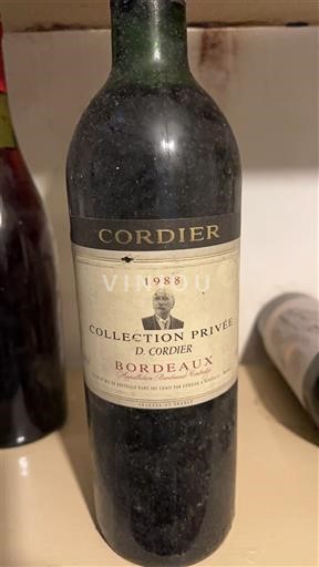 Bordéus Cordier Collection Privée D. Cordier 1988