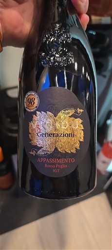 Vinos Rouge sec Appassimento Generazioni 2024 Italia Apulia No especificado DOC