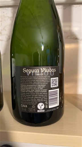 Каталонія Кава Segura Viudas Brut Без вінтажу