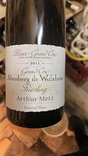 Alsace Ospecificerad Grand Cru Arthur Metz Grand Cru Altenberg de Wolxheim Riesling 2011