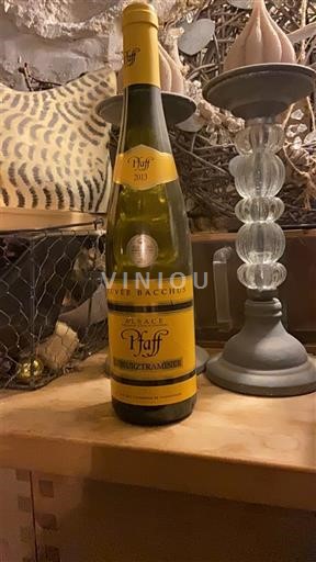 Alsace Gewürztraminer Pfaff Bacchus 2013