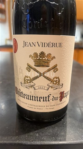 Rhône-dalen Châteauneuf-du-Pape Jean Vidérue 2022