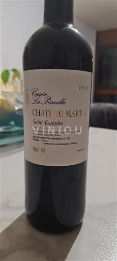 Vin Rouge sec La Peseille Château Martin 2012 France Bordeaux Saint-Estèphe AOC