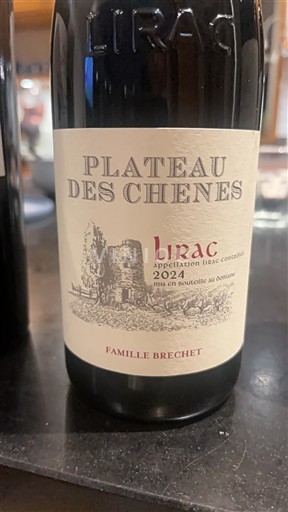 Wines Rouge sec Plateau des Chênes 2024 France Rhône Valley Lirac AOC