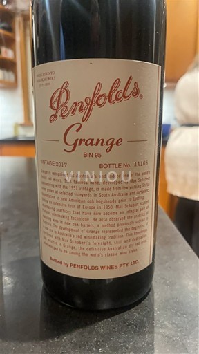 Південна Австралія Не вказано Penfolds Grange Bin 95 2017