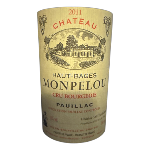 Bordeaux Pauillac Château Haut-Bages Monpelou 2011