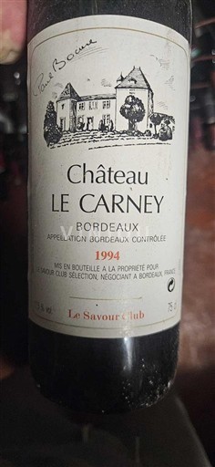 Bordeaux Château Le Carney 1994 1994