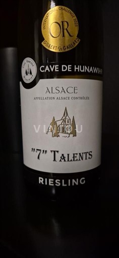 Alsace Riesling Cave de Hunawihr "7" Talents 2024