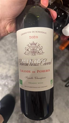 Burdeos Lalande-de-Pomerol Château Vieux Chordel 2020