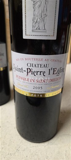 Bordeaux Puisseguin-Saint-Émilion Château Saint-Pierre l'Eglise 2005
