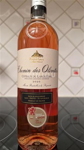 Rượu vang Rosé sec Chemin des Olivettes Roggenbosch 2020 Pháp Languedoc Coteaux du Languedoc AOC