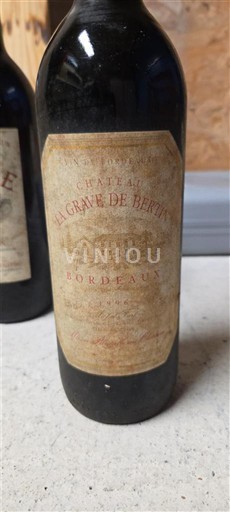 Бордо Château La Grave de Bertin 1996
