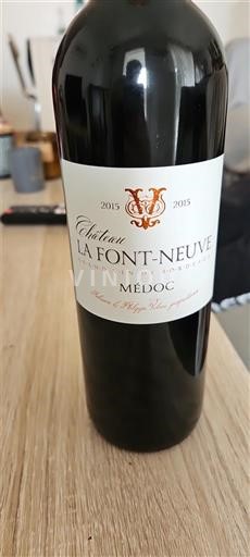 Bordeaux Médoc Château La Font-Neuve 2015
