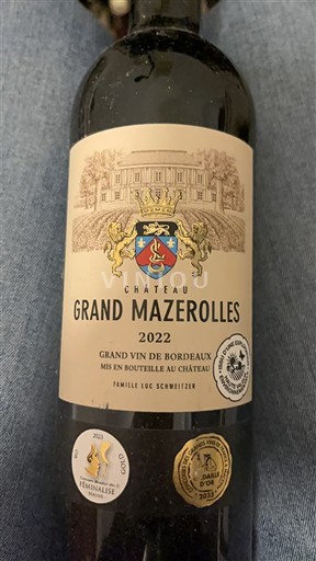 Бордо Château Grand Mazerolles 2022