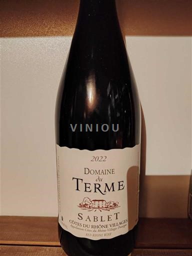 Rhônen laakso Côtes-du-rhône-villages Domaine Terme 2022