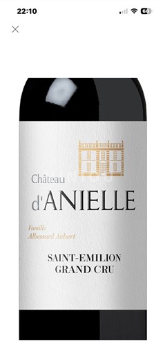 Bordeaux Saint-Émilion Grand Cru Grand Cru Château Anielle Niet-geïntegreerd