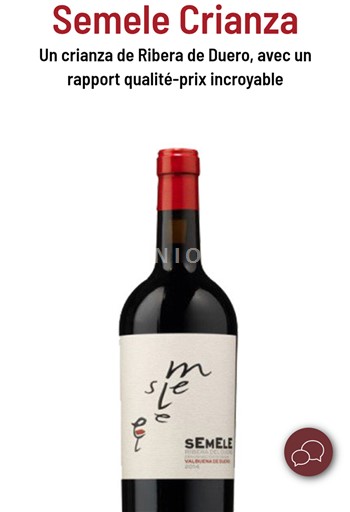 Castille et León Ribera del Duero Semele Crianza 2022