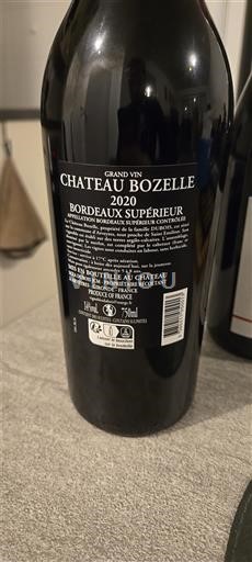 Bordeaux Bordeaux Supérieur Château Bozelle 2020