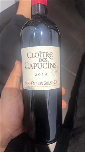 Bordeaux Saint-Émilion Grand Cru Grand Cru Cloître des Capucins 2014