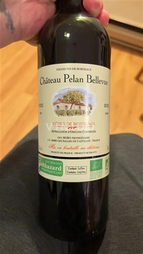 Бордо Кот-де-Бордо Château Pelan Bellevue 2021