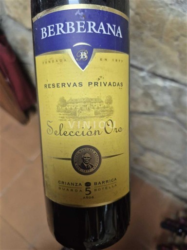 La Rioja Rioja Berberana Selección Oro Reservas Privadas 1988