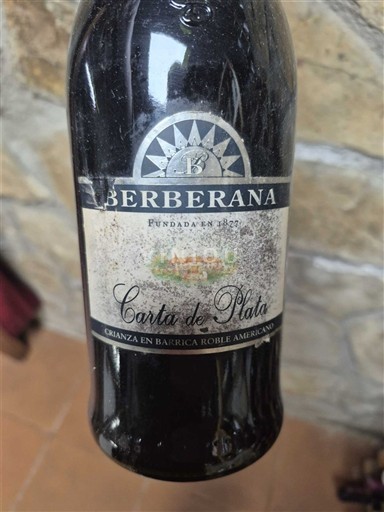 La Rioja Rioja Berberana Carta de Plata 1982