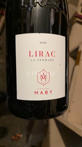 Rhônen laakso Lirac Domaine Maby La Fermade 2022