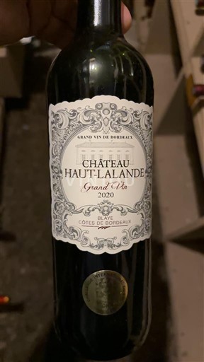 Бордо Блай-Кот-де-Бордо Château Haut Lalande Grand Vin 2020