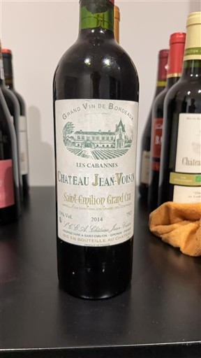 Bordeaux Saint-Émilion Grand Cru Grand Cru Château Jean Voisin Les Cabannes 2014