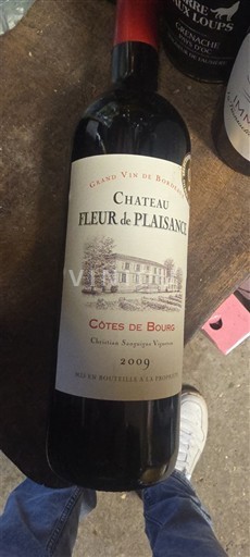 Bordeaux Côtes-de-bourg Château Fleur de Plaisance 2009
